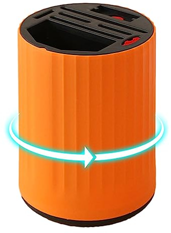 Rotatable Chopsticks Holder - 360 Degree Rotating Organizer Holder Holder, Round Multifunctional Knife Block Detachable Cutlery Holder for Blenders, Scissors, Organizer by Renywosi