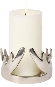 Lambert [A1] Capreo Kerzenhalter, matt Nickel, H 9 D 12,5 cm