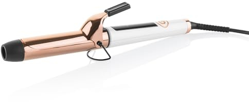 ETA Lockenstab Fenite I Haarstyling I große Locken 33 mm I 130-210 °C I hochwertiges PTC-Heizelement I TitanbeschichtungI 1.8m Kabel I Weiß