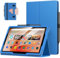 MoKo Case Fits All-New Amazon Fire HD 10 & 10 Plus Tablet (13th/11th Generation, 2023/2021 Release) 10.1 - Slim Folding Stand Cover with Auto Wake/Sleep, Blue