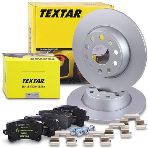 TEXTAR Bremsenset Hinterachse inkl. Bremsscheiben hinten Ø282mm voll und