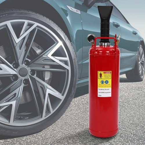 KEESUNG 9L Reifenfüller Reifenschockfüller, PKW Reifenbooster Luftkanone Reifen Booster Inflator Airbooster Reifenaufblasgerät für Motorrad ATV Traktor Autowerkstatt, Rot