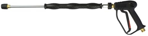 Hochdruckpistole | für Kärcher Kränzle Hochdruckreiniger | bis 280 bar | inkl. Düse + Lanze mit Isolierung | M22x1,5 AG x M18x1,5 AG | Spritzpistole Ersatzpistole
