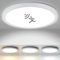 VIIIVA LED Deckenlampe mit Bewegungsmelder innen, 18W 1800LM Deckenleuchte Radar Bewegungssensor, Runde IP44 Wandleuchte 4000K Neutralweiß Flur Keller Garage Treppe Balkon Φ22*2.5cm