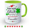 DIKARIYA Geschenke für Beste Freundin Weihnachten, Beste Freundin Geschenk, Kaffeebecher mit Spruch EINE Tasse Glück für Freundin, Kaffeetasse Geschenke für Freundin Geburtstag Neujahrsgeschenke