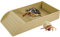 IXTIX Accessoire Tortue avec Rampe d'escalade, Gamelle Reptile Baignoire pour Tortue, Accessoire de Cage d'Aquarium pour Tortue, Serpent, Lézard, Amphibien Reptiles, Marron, 36 x 20 x 6 cm