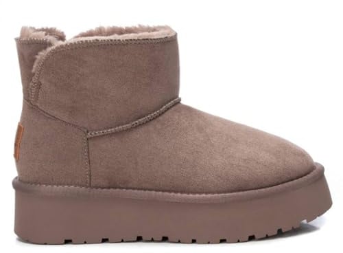 XTI - Stivaletti casual Donna Taupe - Scarpe comode e versatili - Moda casual - Modello 14219710 (Misurare 39)