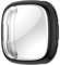 Hülle für Fitbit Versa 4/Sense 2 Schutzfolie Schutzhülle, Silicone TPU Displayschutz Case Cover, Anti-Kratz Anti-Staub Schutz Gehäuse für Fitbit Versa 4/Sense 2 (Black)