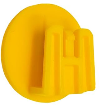 4R Quattroerre.it 1737 Clip per Telepedaggio Sistema di Fissaggio Removibile, Round, 2 pezzi, 3 cm, Giallo