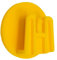 4R Quattroerre.it 1737 Clip per Telepedaggio Sistema di Fissaggio Removibile, Round, 2 pezzi, 3 cm, Giallo