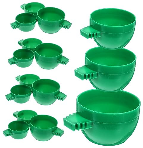 KITANDOVE Vogelfutternapf Für Käfige Stabiler Vogelfutterspender Aus Kunststoff Einfache Montage Geeignet Für Vögel Wie Papageien Und Sittiche