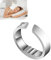 Anti Schnarch Ring,Verstellbarer Schnarchring,Unisex-Anti-Schnarch-Geräte Zur Linderung mit 3 Druckpunkten,Lösungen zur Linderung von Schlaflosigkeit und Schnarchen(Silber)