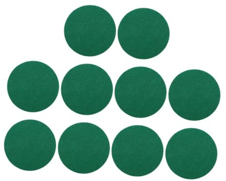 Abaodam Hockeytisch-Zubehör, Hockey-Schieber, Teile, Eishockey-Schieber, Pucks, Hockey-Puck-Display-Pads, Pusher-Paddel, Patch für Hockeyschieber, grün, Polyester, Chemiefaser, 10 Stück