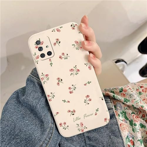 Kompatibel mit Samsung Galaxy A51 4G Aromatische Kleine Blumen TPU Silikon Handy-Hülle