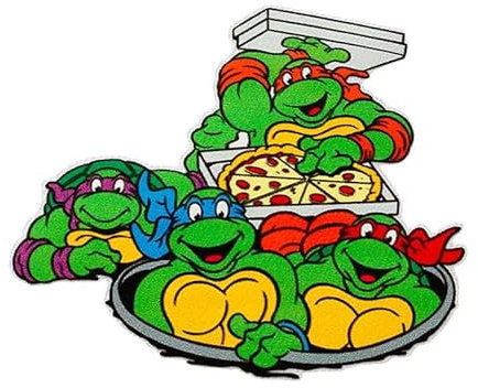 Mono-Quick 1825x TMNT© Team Applikation, Bügelbild, Patch, versch. Motive, Teenage Mutant Ninja Turtles (18258 - TMNT Pizza)