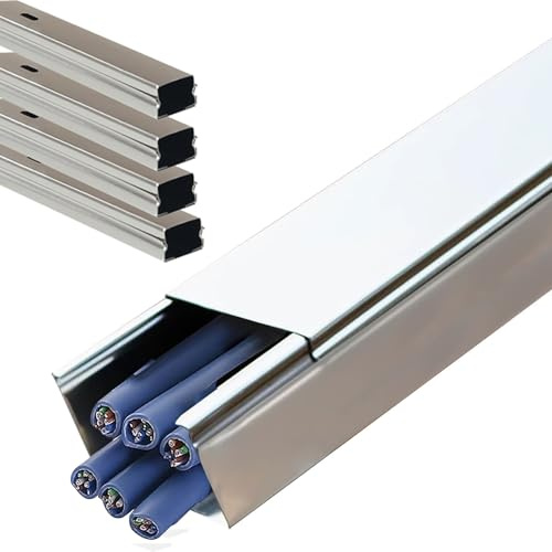 Stainless Steel Cable Trunking Raceway for Concealing Wires, Ideal Office, Warehouse, and Workshop Use