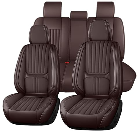 Roguzm Autositzbezüge Universal passend für BMW 3er 340i 330d 330i 320i 318i 320d 335i 330e 335i 328i 330Ci E90 320i E90 325i Vollschutz Nappa Sitzbezüge