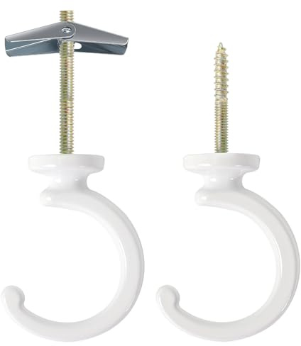 GUIZIYAO Set Di 2 Gancio Da Soffitto, Gancio Per Piante, Lanterne Ganci, Ganci Per Vasi, Deckenhaken, Appendi Piante Cestini Di Fiori Adatti A Decorazioni Interne Ed Esterne