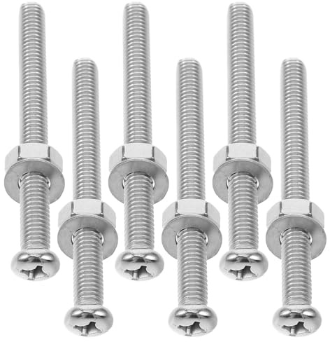 Luxshiny Lot de 6 Vis de Fixation pour Échelle de Piscine, Boulons D’échelle Subaquatiques en Acier Inoxydable, Accessoire Piscine pour Installation Sécurisée et Remplacement Fiable