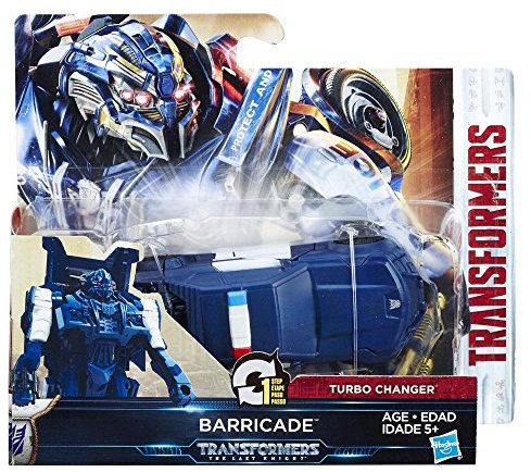 Transformers: The Last Knight 1-Step Turbo Changer Figure - Barricade