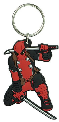 Marvel Deadpool Porte-clés en PVC doux au toucher Multicolore 7,6 cm