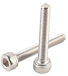 100pcs M3x20 Schrauben, Zylinderschrauben 304 Edelstahl Sechskant Sockel Kappen Kopf Schrauben Befestigung M3 x 20mm(M3*20)