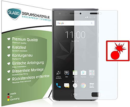 Slabo 2 x Panzerschutzfolie für BlackBerry Motion Panzerfolie Displayschutzfolie Schutzfolie Folie Shockproof KLAR