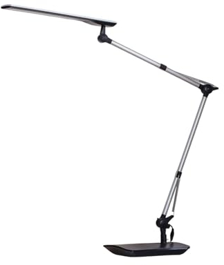 Lindby LED Tischlampe 'Felipe' dimmbar (Modern) in Alu u.a. für Arbeitszimmer & Büro (1 flammig,) - Tischleuchte, Schreibtischlampe, Nachttischlampe, Arbeitszimmerleuchte