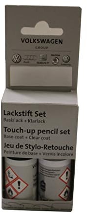 Audi Mythos Black Paint Pen Set, Includes 9 ml Base Coat and 9 ml Clear Varnish, Y9T