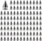 Juibao 100x Cone Spikes Studs with Screwbacks Punk Rivets, Double Cap Rivet for Punk Spikes on DIY Leather Bags Clothes Shoes, 7 × 10mm, Silver