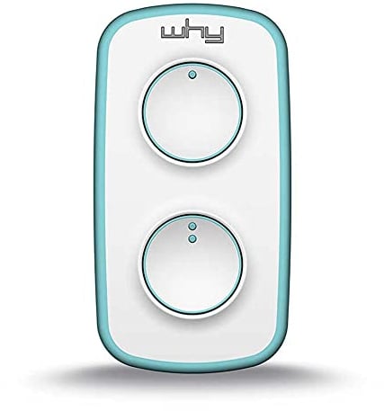 WHY EVO MINI Telecomando rolling code multifrequenza da 300 a 868 mhz, apricancello autoapprendente programmabile, radiocomando ad ampio raggio, 4 pulsanti