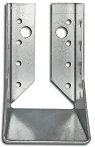 Scarpa per travi interna con marchio CE, approvazione ETA, diverse misure a scelta, alta qualità, robusta e resistente, struttura in legno, fissaggio per artigiani (WBZ 14 | 60 mm – 100 mm – 75 mm)
