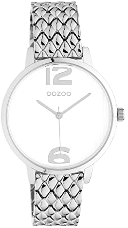 Oozoo Timepieces Damen Uhr - Armbanduhr Damen mit 15mm Metallarmband | Hochwertige Uhr für Frauen - Edle Analog Damenuhr in rund C10920