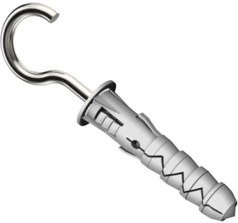 Lot de 10 chevilles murales M6 x 30 mm en forme de C avec vis de suspension