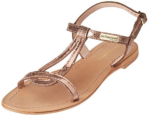 LES TROPEZIENNES PAR M. BELARBI Femme HAMAT Chaussures Ville Sandale, Bronze, 38 EU