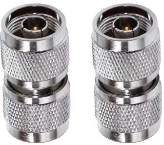 TUOLNK Connettore UHF a N Tipo N maschio a PL259 Adattatore coassiale RF maschio UHF per cavo di prolunga antenna Wifi 2 pezzi