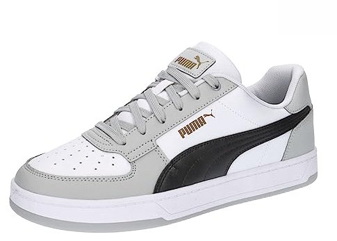 PUMA Unisex Caven 2.0 Sneaker, Weiß Schwarz/Aschgrau/Gold, 41 EU