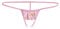 Sohimary 413 Damen Mini Offen Spitze String Tanga 32 34 36 38 XS S M Rosa