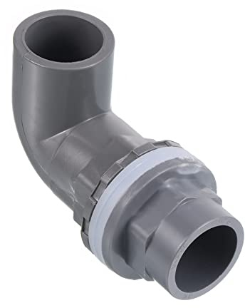 PATIKIL 20mm/0.79 PVC Elbow Water Tank Pipe Connector, Coupling Fitting Adapter for Aquariums Tanks, Gray
