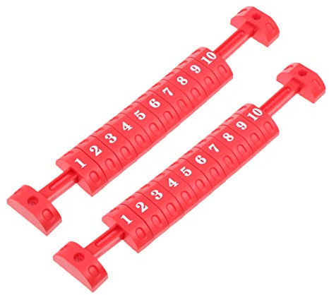 Garneck 2 Stücke Boot Scorer Tisch Zubehör Mini Fußball Mini Billard Ersatz Kicker Tisch Teile Scorer Anzeige Kicker Tabellen Punktezähler Für Tischspiel Punktemarkierungen Rot
