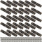 FUNSUEI 30 PCS 65 x 15mm Bronze Piano Hinge, Antique Bronze Mini Hinges with Screws, Small Jewellery Box Hinges, for Cupboard, Cabinet, Furniture