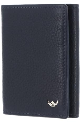 Golden Head Leder Kartenetui Capri RFID Protect Minischeintasche 1012 Blau dunkelblau