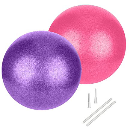 Pilates Ball, Gymnastikball Klein, 22cm Pilatesball, Gymnastikbälle Kinder, Overball Fitnessball Yogaball Fitball Büro Ergonomisch Balancegeräte für Yoga Gymnastik Gym Exercise Fitness Therapiebedarf