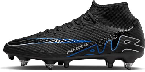 Nike Zoom Superfly 9 Acad SG-PRO AC, Soccer Shoe Uomo, Black/Chrome-Hyper Royal, 36 EU