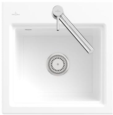Villeroy & Boch Subway Style 50 S Snow White - 335A 01 KG Keramikspüle Handbetätigung