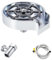 Qrity Enjuagador de Vidrio para Fregadero de Cocina, Lavadora de Vidrio Enjuagadora, Lavavasos Automático, Plata