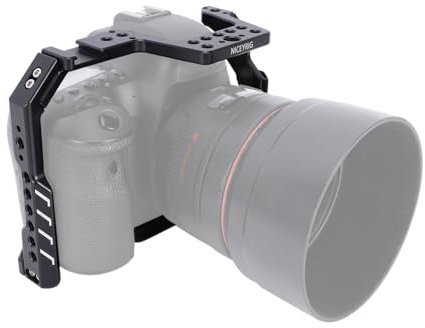 NICEYRIG 6D Jaula para cámara, EOS 6D / EOS 6D Mark II con Placa de liberación rápida de Zapata fría NATO