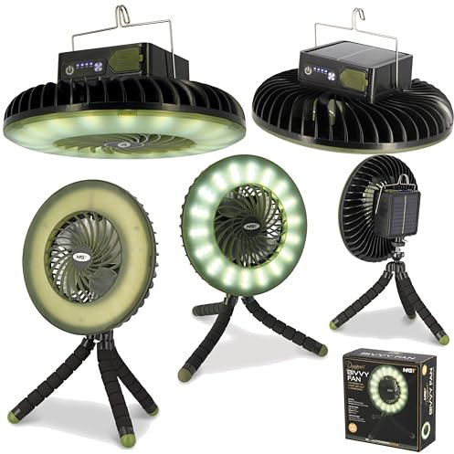 NGT Dynamic Portable Rechargable Fan with Light Powerbank Carp Fishing Tackle Desk top Fan 3600MAH