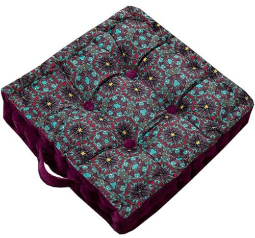 ILiemao Sitzkissen Garten bunt, sesselauflage Outdoor, sitzerhöhung Stuhl, stuhlkissen 40x40, bodenkissen Boho, sitzkissen Sessel senioren für stuhlerhöhung Erwachsene Auto gartenstuhl(C)