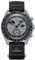 Swatch Moonswatch Omega X Mission to Earthphase Herren Armbanduhr Uhr aus Biokeramik, grau